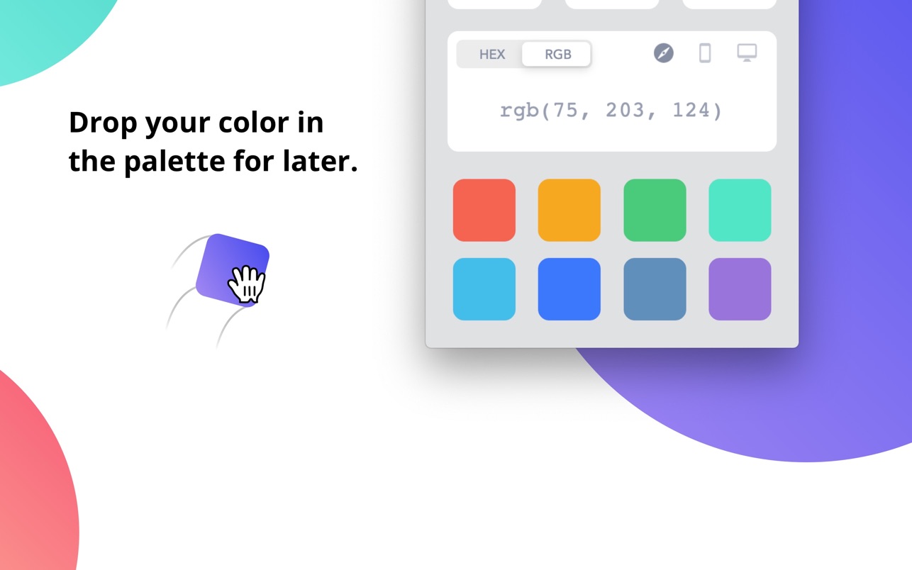 Drop - Color Picker 1.6.4 Mac 破解版 易用的屏幕取色工具