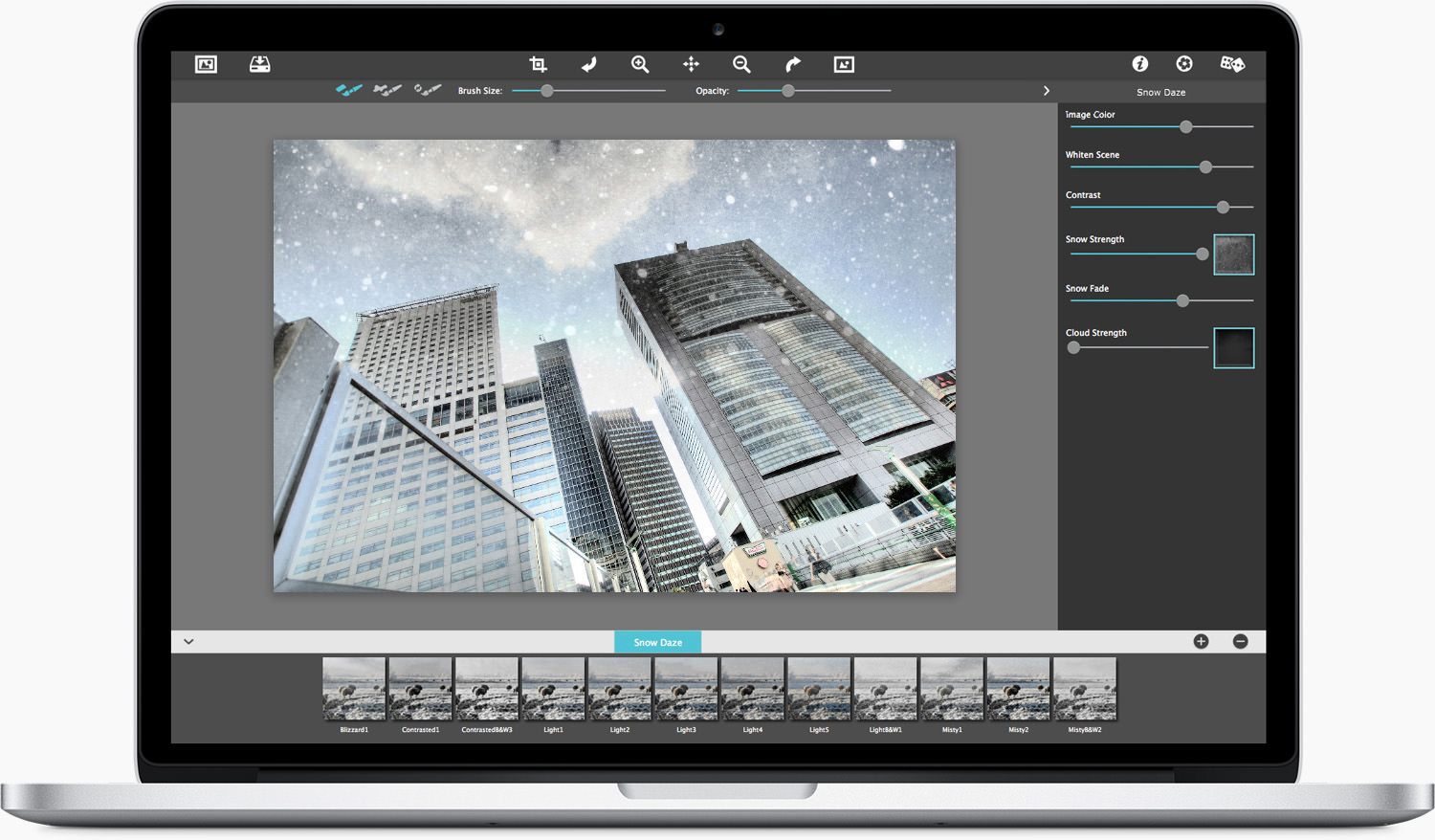 JixiPix Snow Daze 1.27 Mac 破解版 照片下雪效果处理软件