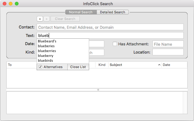 InfoClick 1.2.6 Mac 破解版 电子邮件搜索工具