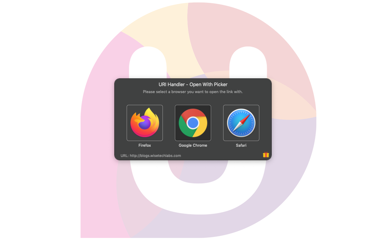 URI Handler - Open With Picker 1.8 Mac 破解版 URI处理工具