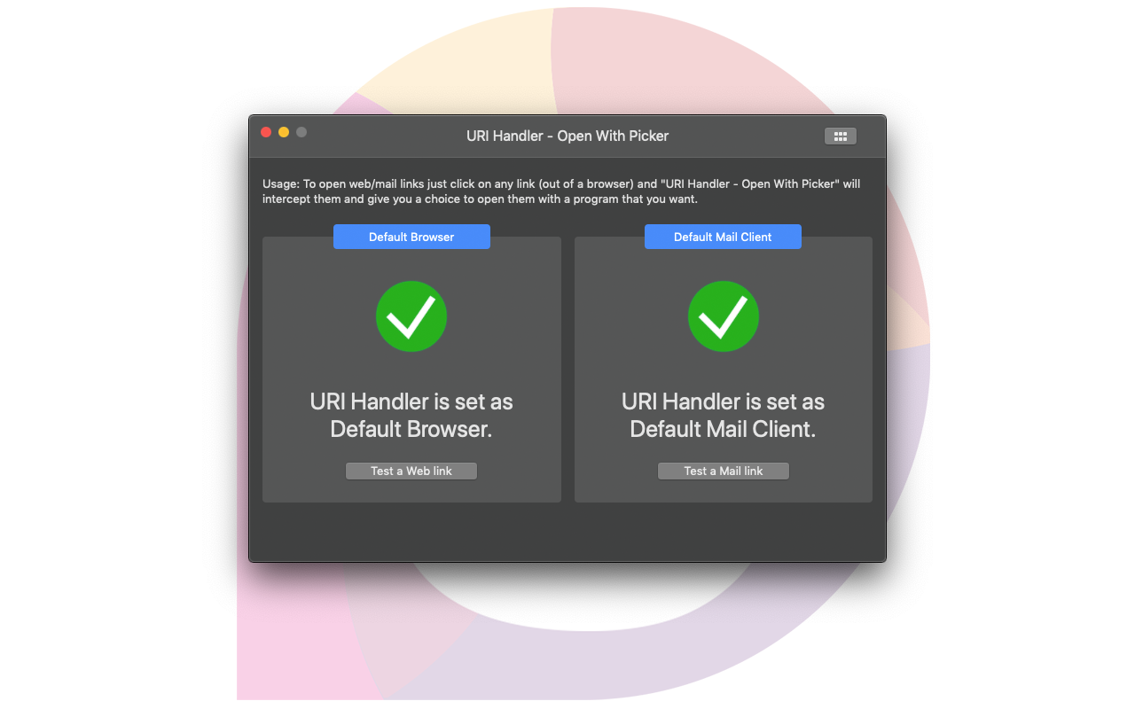 URI Handler - Open With Picker 1.8 Mac 破解版 URI处理工具