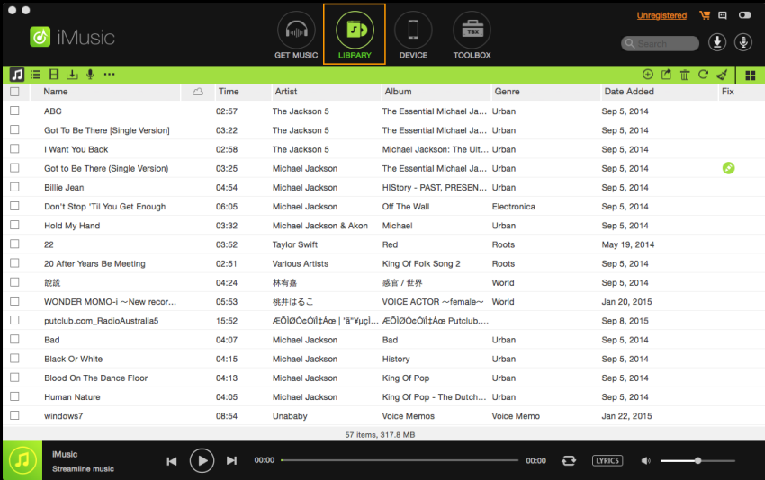 Aimersoft iMusic 2.2.1.3 Mac 破解版 多功能音乐管理软件