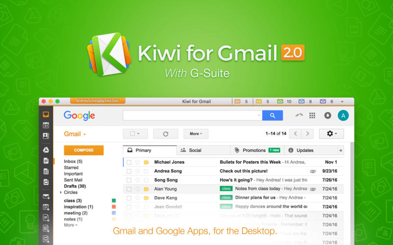 Kiwi for Gmail for Mac 2.0.39 破解版 - 电子邮件客户端