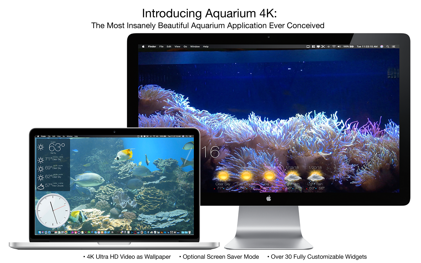 Aquarium 4K 1.0.4 Mac 破解版 4K高清屏幕保护工具
