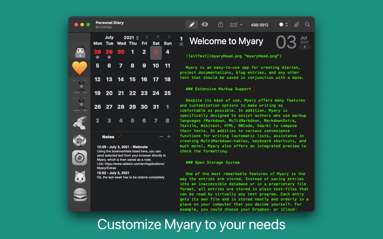 Myary 2.0.7 Mac 破解版 文本创建工具