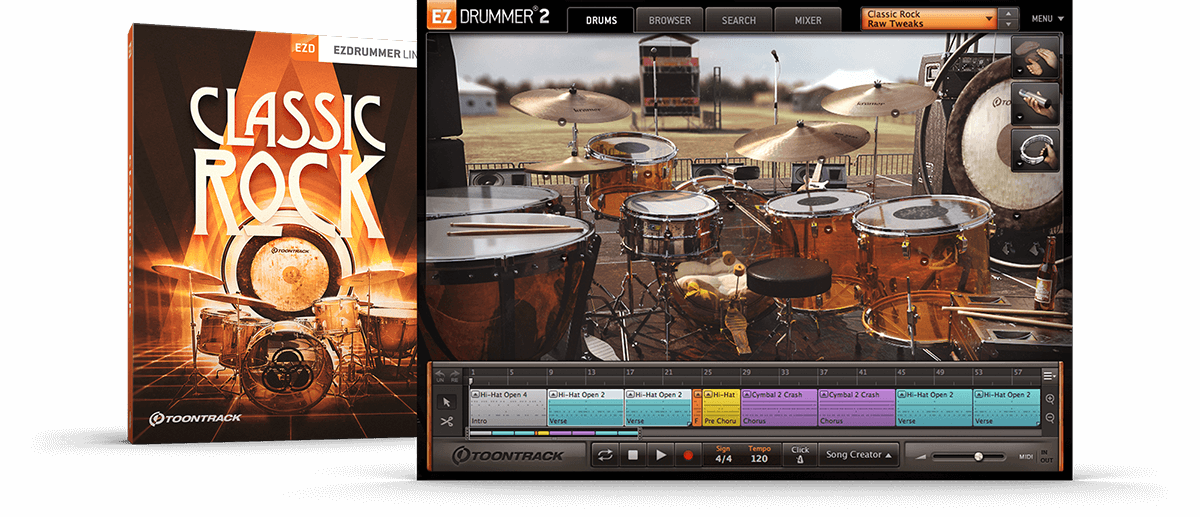 Toontrack Classic Rock EZX v1.0.0 Mac 破解版 经典摇滚扩展包