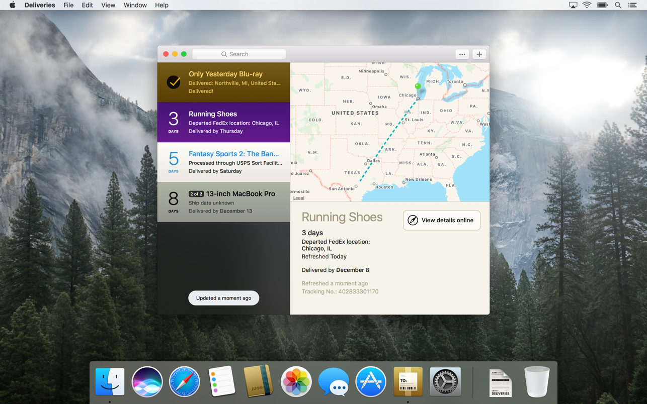 Deliveries 3.2.4 Mac 破解版 邮包快递查询跟踪器
