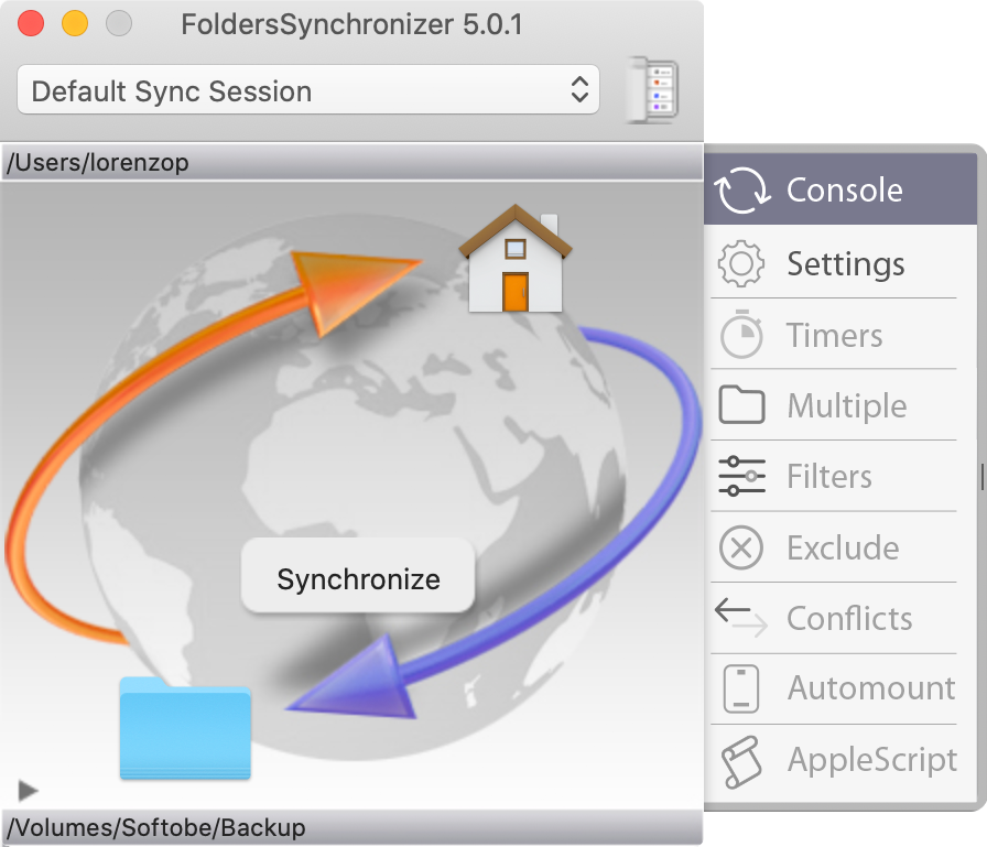 FoldersSynchronizer Mac 破解版 文件同步备份工具