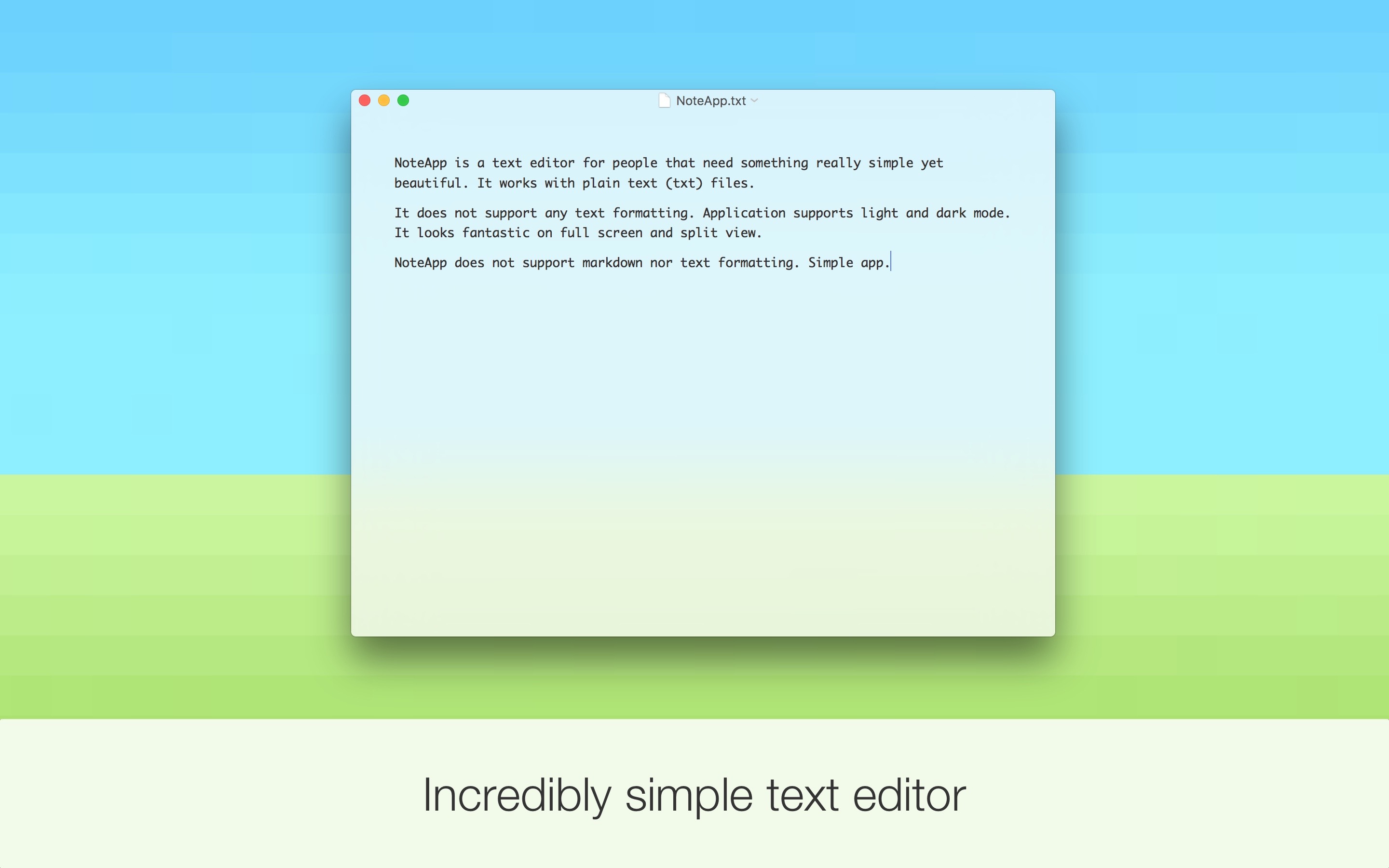 NoteApp Mac 破解版 极简文本编辑器