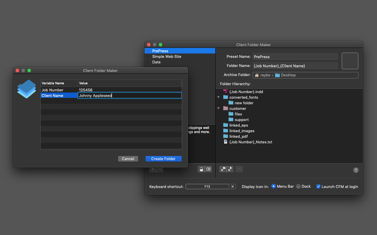 Client Folder Maker Mac 破解版 通用文件夹创建和管理工具