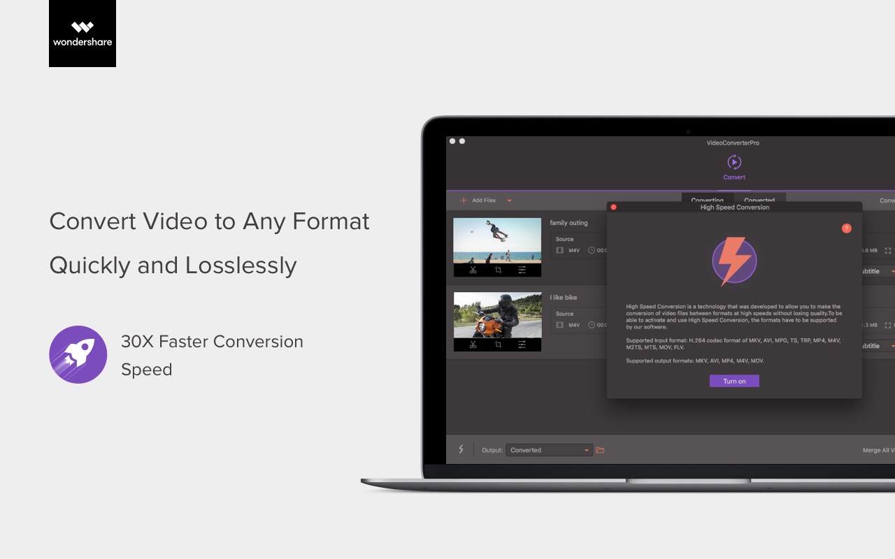 Wondershare Video Converter Pro Mac 破解版 强大的万能视频格式转换工具