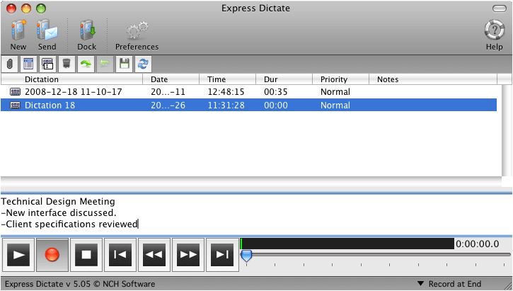 NCH ExpressDictate Mac 破解版 数字听写记录软件