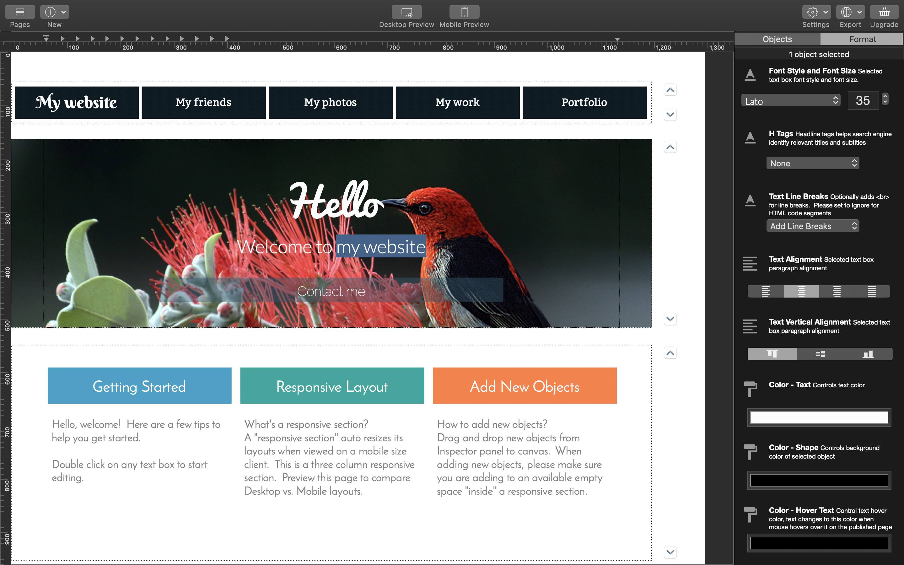 Wolf Landing Page Designer Mac 破解版 移动设备单页面布局构建工具