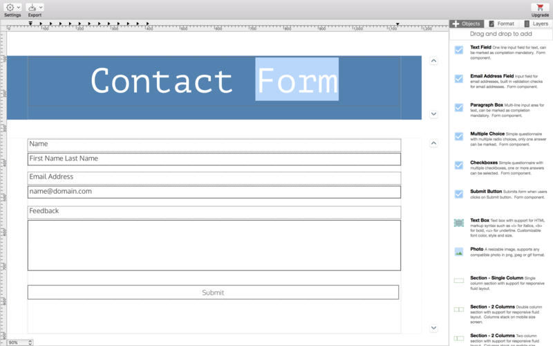 Wolf Responsive Form Maker 2.37.1 Mac 破解版 - 网页设计应用