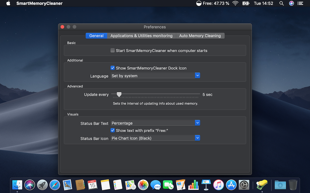 SmartMemoryCleaner 2.2.1 Mac 破解版 智能内存清理工具