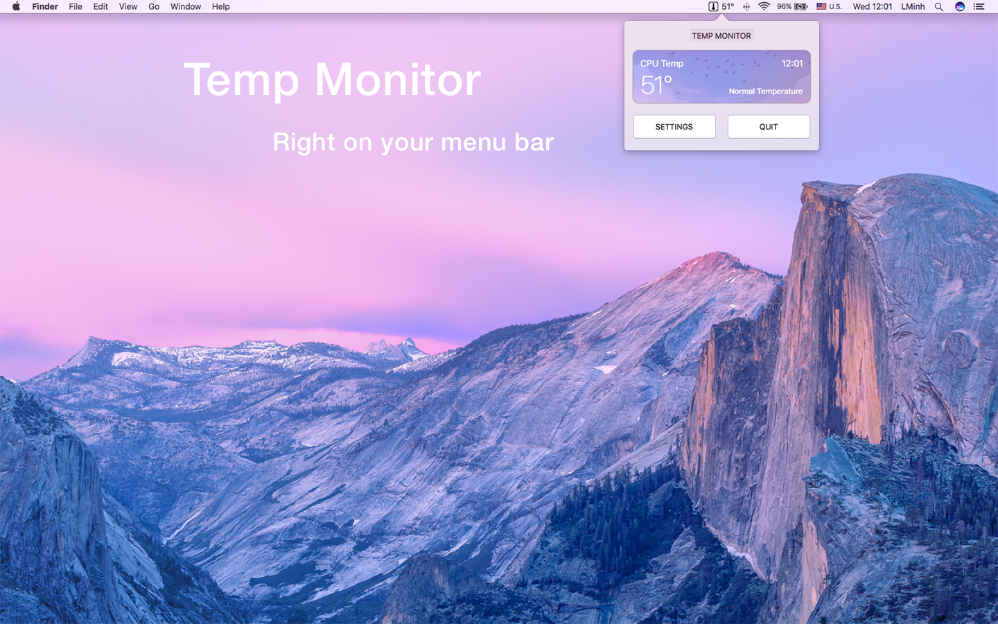 Temp Monitor 1.2.4 Mac 破解版 - 优秀的硬件温度监测工具