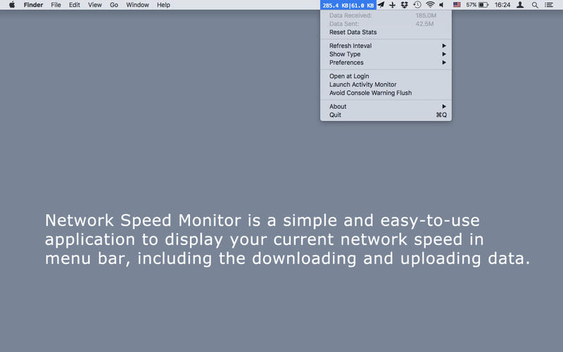 Network Speed Monitor 2.41 Mac 破解版 - Mac上优秀的菜单栏网速监控工具