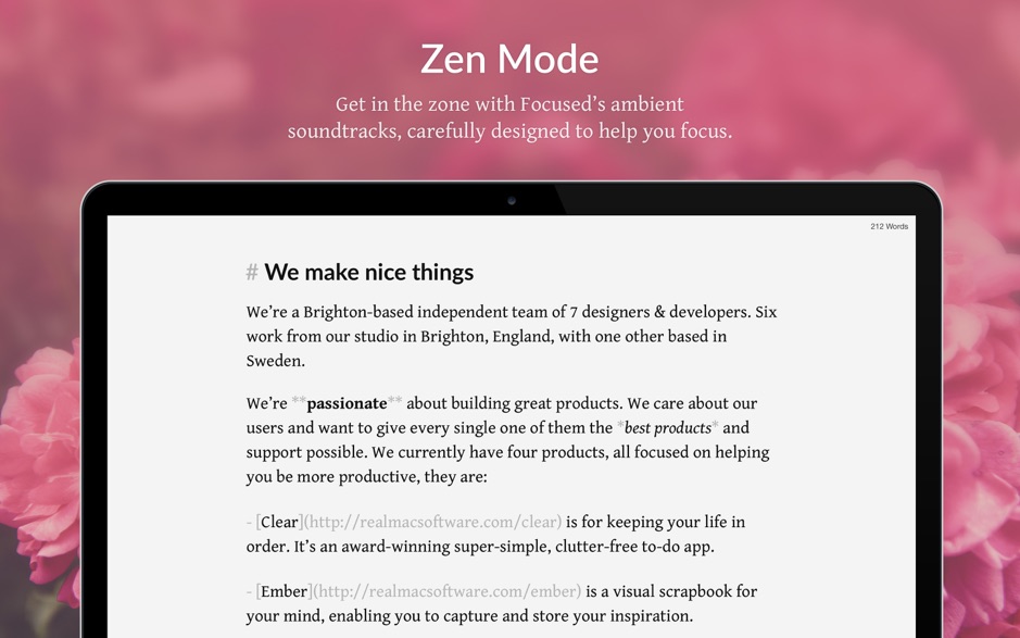 Focused 3.2 Mac 破解版 - 令人惊叹的MarkDown写作应用工具
