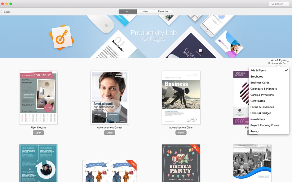 Business Print Lab - Templates 3.2.4 Mac 破解版 - 广告日历等Pages模板