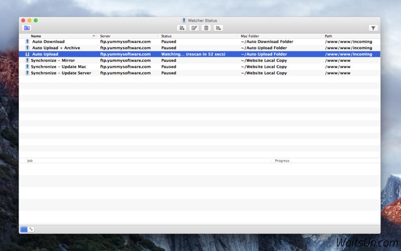 Yummy FTP Watcher for Mac 3.0.9 序号版 - FTP自动上传/下载/同步工具