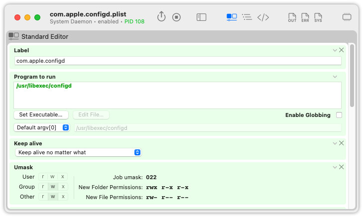 LaunchControl for Mac 1.39 破解版 - Launchd辅助工具