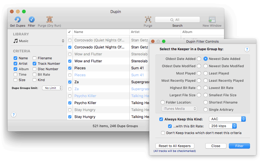 Dupin for Mac 2.12.3 激活版 - iTunes曲目文件管理软件