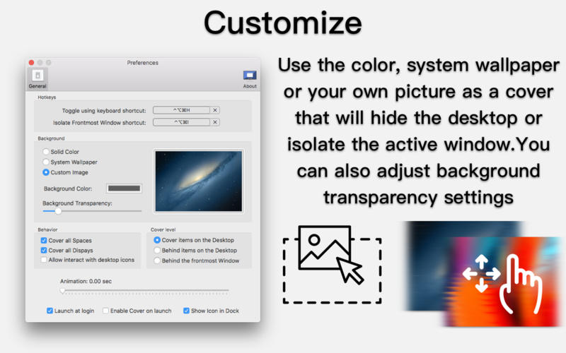 DeskCover for Mac 1.3 破解版 - 凸显应用程序