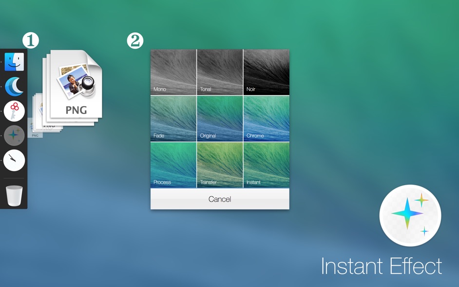 Instant Effects for Mac 1.1.1 破解版 - 超简洁的图片效果实用工具