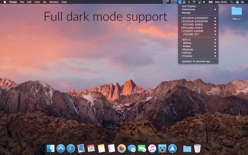 Cryptey for Mac 1.7.0 激活版 - 比特币行情跟踪