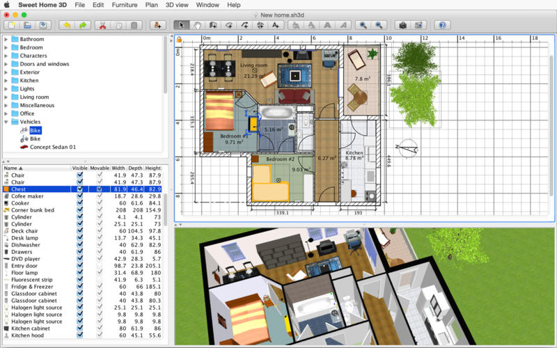 Sweet Home 3D for Mac 5.6.1 激活版 - 3D室内设计软件