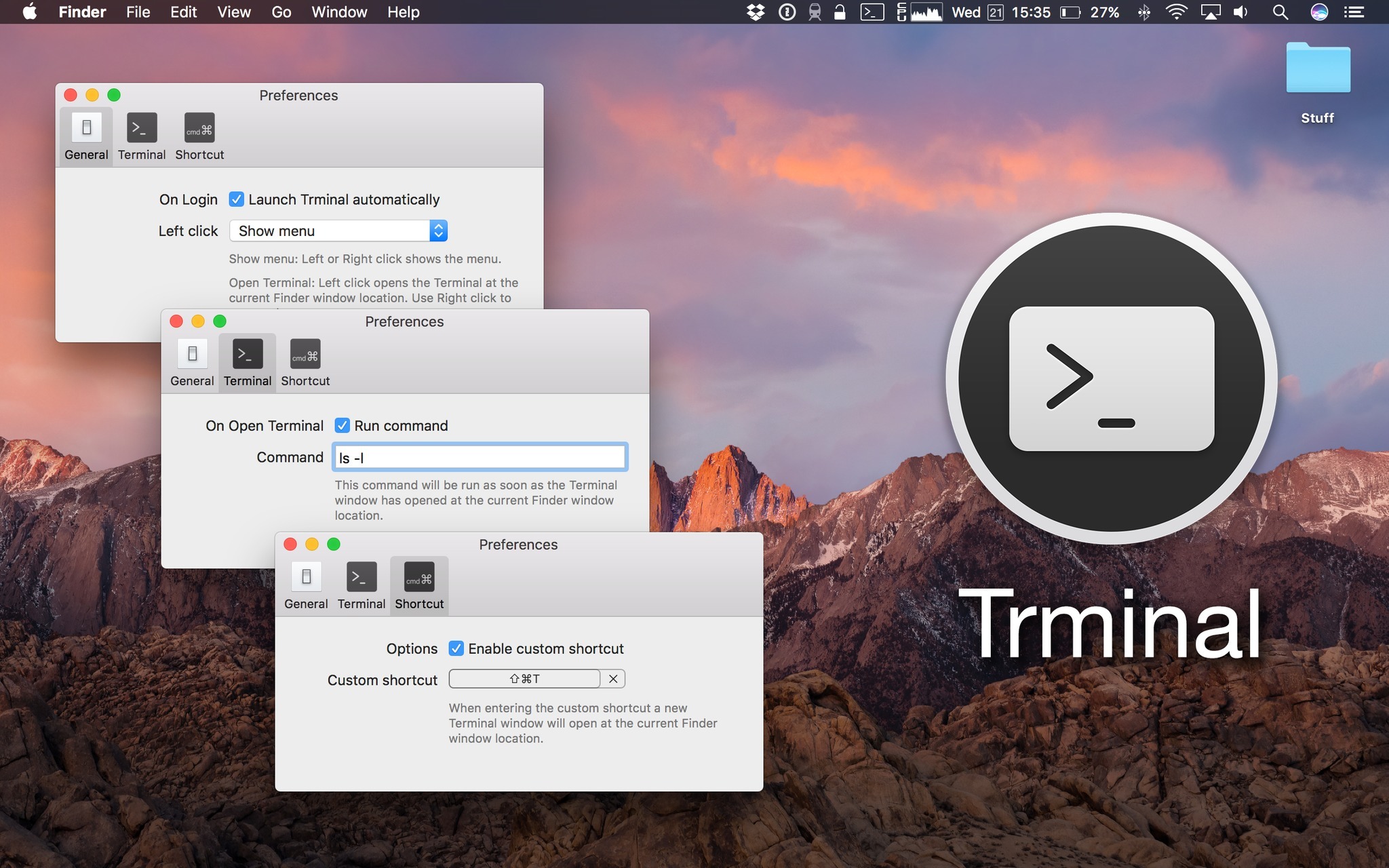 Trminal for Mac 1.0.1 注册版 - 终端快捷方式