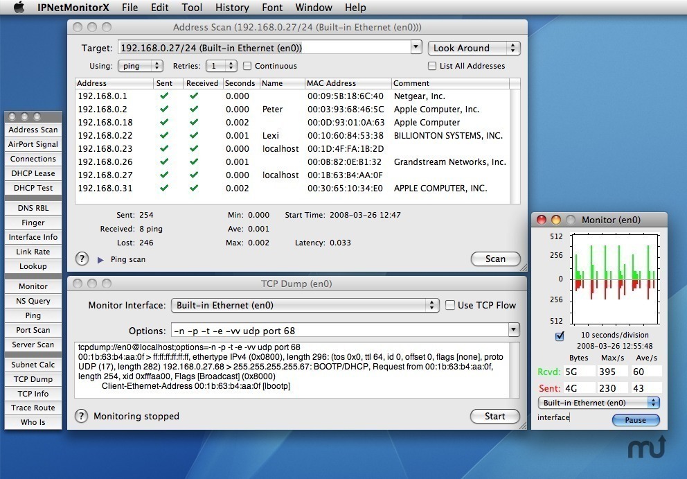 IPNetMonitorX for Mac 2.7.1 序号版 - 网络连接监控工具