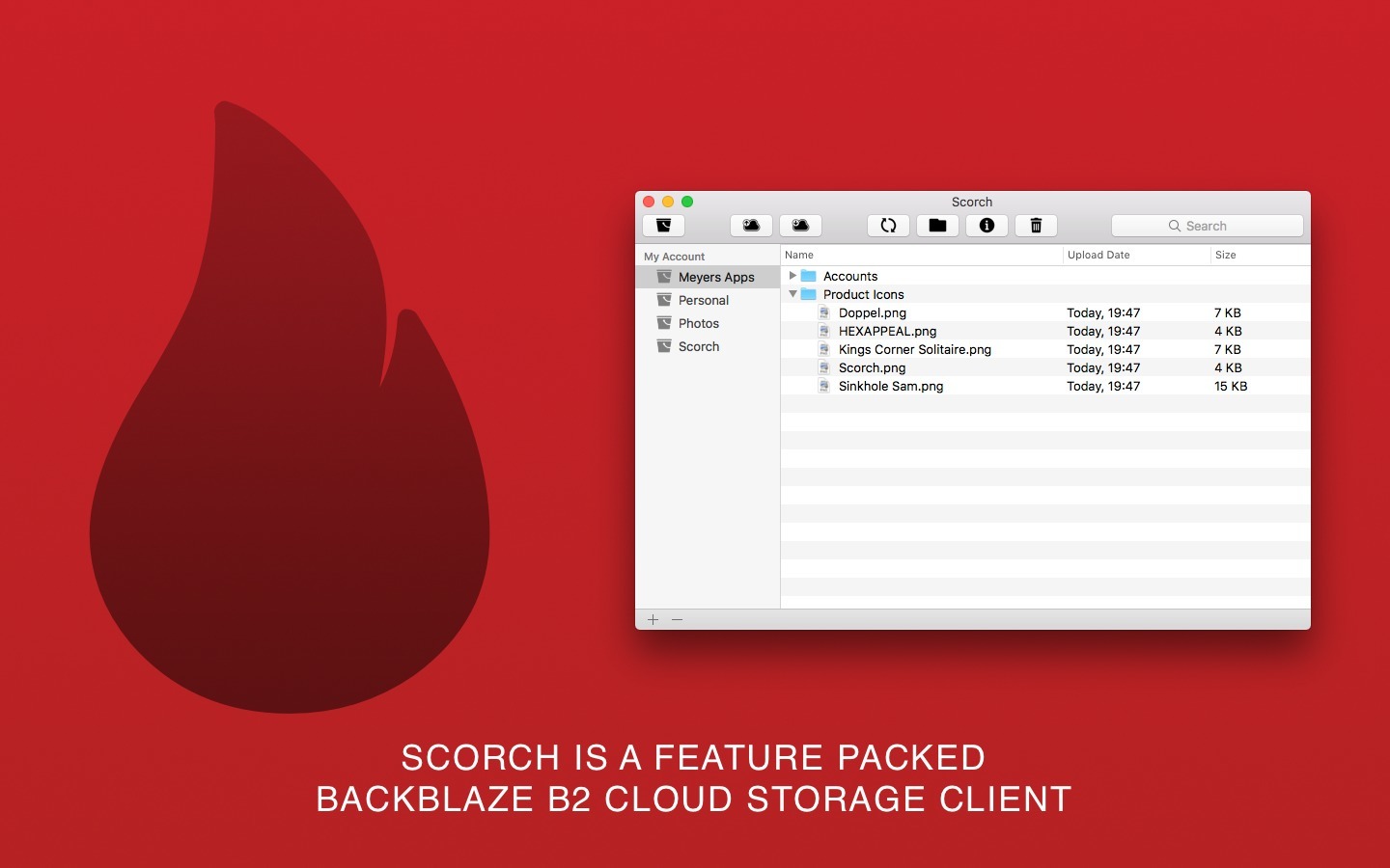 Scorch for Mac 1.1.2 注册版 - Backblaze B2云存储客户端