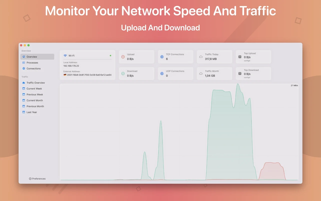 NetWorker Pro for Mac(网络网速信息工具)v8.5.3直装版