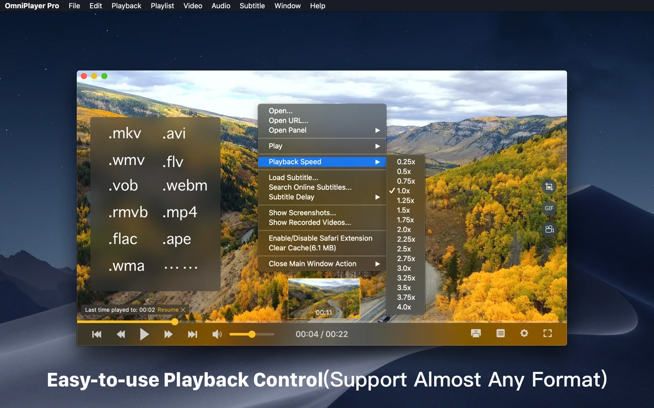 OmniPlayer Pro for Mac(全能多媒体播放器)v2.0.14中文版