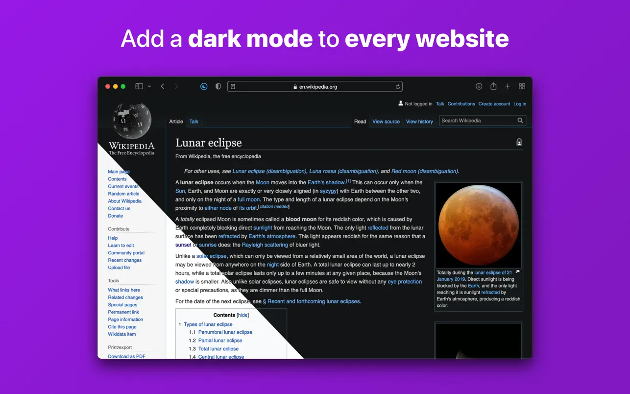 Noir for Mac 2022.1.5(Safari暗模式添加插件)