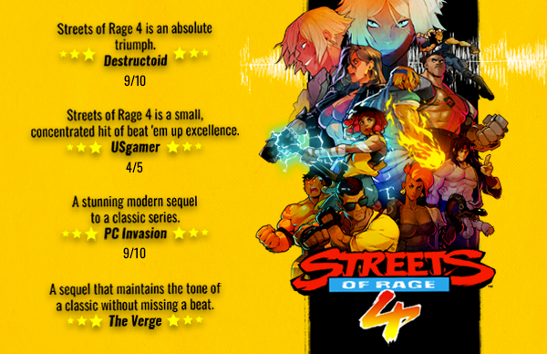 怒之铁拳4 Streets of Rage 4 for Mac v07g 中文原生 经典清版动作游戏《怒之铁拳》系列的最新作