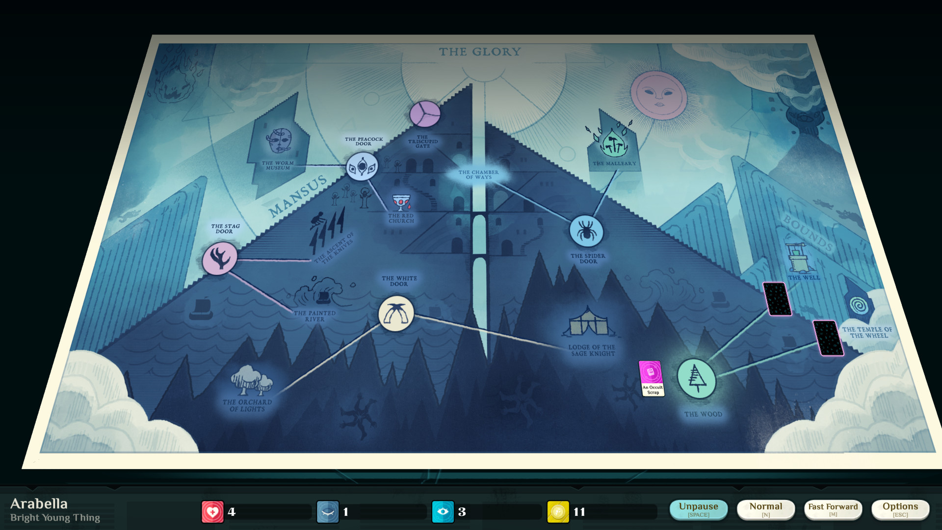 Cultist Simulator 2020.10.e.2 Mac 中文破解版 密教模拟器有关天启与渴慕的游戏