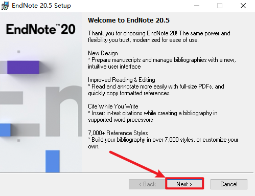 文献管理软EndNote 20.5件中英版安装包下载及安装教程插图6
