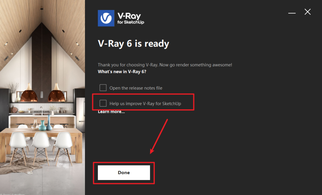 VRay 6.0 for SketchUp草图大师渲染器破解版软件下载和简体中文版图文安装教程插图6