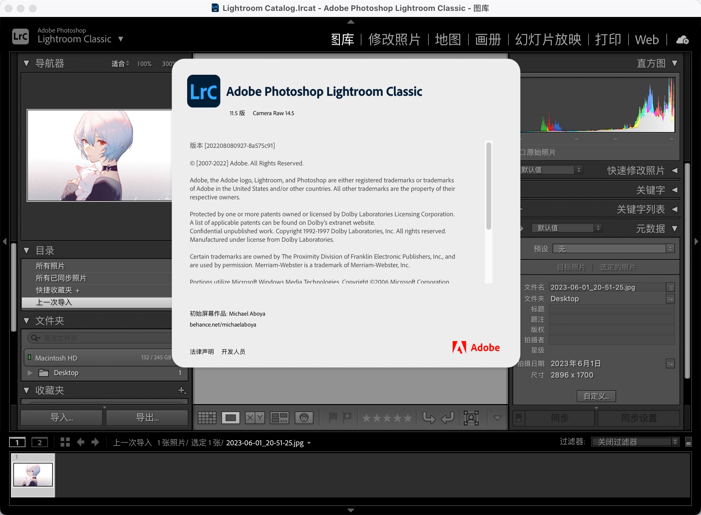 Adobe Lightroom Classic 2022 for mac(照片后期处理)11.5中文激活版下载